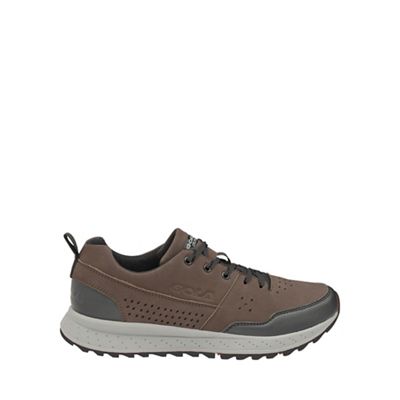 Brown/black 'Glarus' mens lace up trainers